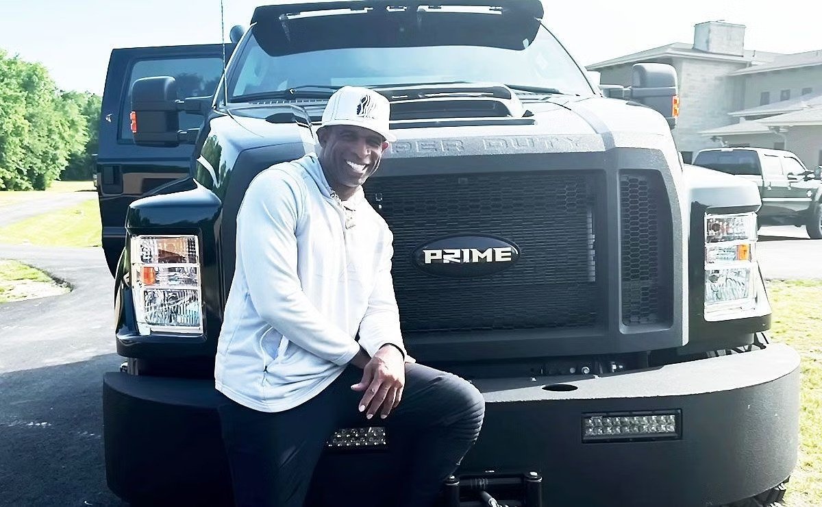 Deion Sanders shows off rare classic car collection from early NFL days